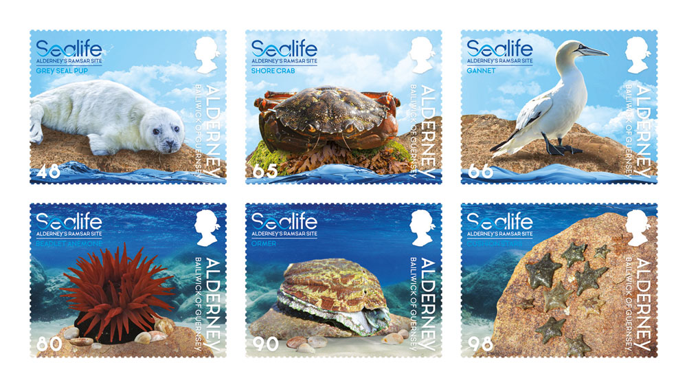 Set of 6 stamps